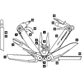 Leatherman Multitool SURGE srebrny