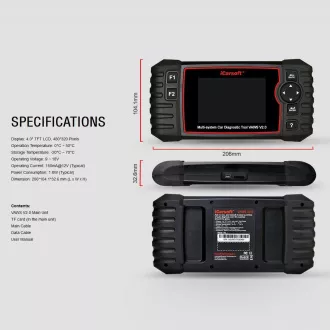 Diagnostyka iCarsoft VAWS V2.0 dla Audi / VW / Seat / Skoda