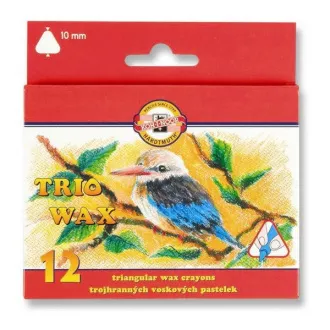 Koh-I-Noor Trio Wax 8272 trójkątny 10mm 12 kolorów