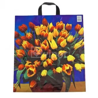 Worek PE z uchwytem 44x50cm Tulipany