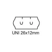 Etykiety uniwersalne 26x12mm białe