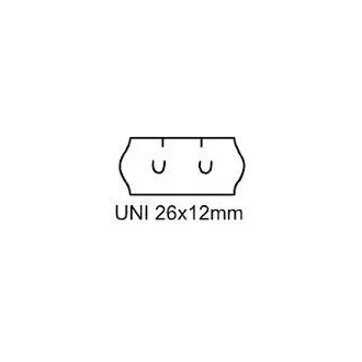 Etykiety uniwersalne 26x12mm białe