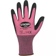 Rękawiczki powlekane Flexter Lady w kolorze różowym rozmiar 7