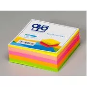 Kostka blokowa 9x9cm klejona w kolorze neonowym 400 arkuszy