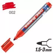 Marker Edding 360 na białej tablicy czerwona okrągła końcówka 1,5-3mm