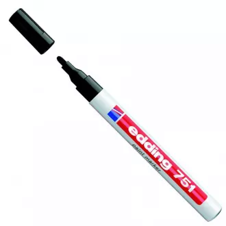 Marker Edding 751 czarny końcówka rolkowa 1-2mm Marker Edding 751 czarny końcówka rolkowa 1-2mm