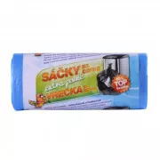 Worki na odpady HDPE 60x70cm 60L niebieskie 30szt w rolce ekstra mocne