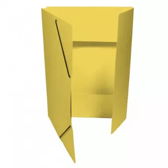 Folder 253 A4 3 klapy z gumką żółte
