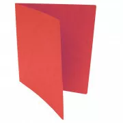 Folder 250 A4 składany bez klapek czerwony