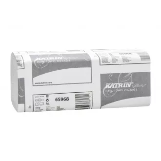 Ręczniki pap. Z-Z Katrin Plus składane 2vrs. celuloza biała 20x150szt=3000szt.