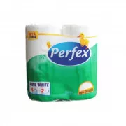 Papier toaletowy Perfex plus 2vrs. biały 100% celuloza 4rolki / sprzedaż tylko po opakowaniu