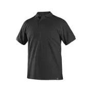 Koszulka polo z krótkim rękawem MICHAEL, czarna, rozmiar 5XL