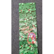 PP torba świąteczna składana 24x48cm Mery Christmas   Mikołaj zielony