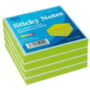Podkładka samoprzylepna 75x75mm zielono-biała neon 400 arkuszy Auro