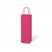 MFP torba prezentowa na butelkę T12 kraft 12x36x9cm różowa