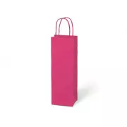 Torba MFP na butelkę T12 kraft 12x36x9cm różowa