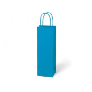 MFP torba prezentowa na butelkę T12 kraft 12x36x9cm niebieska