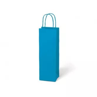 Torba MFP na butelkę T12 kraft 12x36x9cm niebieska