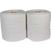 Papier toaletowy Jumbo 280mm Gigant L 2vrs. 65% bielony rolka 260m 6szt /sprzedaż po opakowaniu