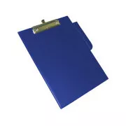 Podkładka do pisania A4 jednokartonowa z klipsem plastikowa niebieska