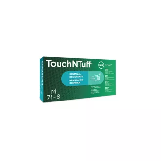 Ansell Touch N Tuff 92-600 rękawice bezpudrowe rozmiar 7,5-8 zielone 100szt.