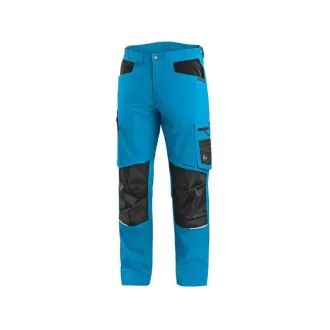 Spodnie CXS SOLIS FLEX, męskie, niebiesko-czarne, rozmiar 48 Spodnie CXS SOLIS FLEX, męskie, niebiesko-czarne, rozmiar 48