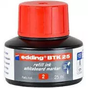 Edding BTK25 czerwony tusz 25ml do markerów do tablic suchościeralnych