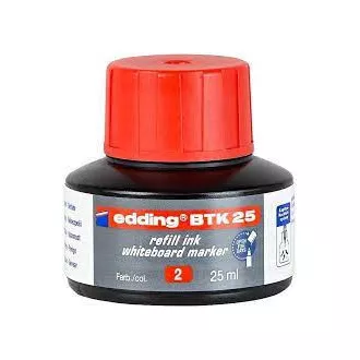 Edding BTK25 czerwony tusz 25ml do markerów do tablic suchościeralnych Edding BTK25 czerwony tusz 25ml do markerów do tablic suchościeralnych
