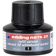 Edding BTK25 czarny tusz 25ml do markerów do tablic suchościeralnych