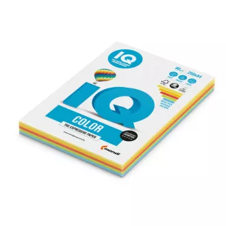 Papier kserograficzny IQ A4/80g mix 5x50 arkuszy o intensywnym kolorze Papier kserograficzny IQ A4/80g mix 5x50 arkuszy o intensywnym kolorze