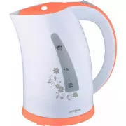 Czajnik elektryczny Orava VK-3417 P, 2000 W, 1,7 l, automatyczne wyłączanie, biały/pomarańczowy