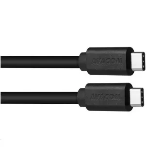 Kabel do transmisji danych i ładowania USB Type-C - USB Type-C, 100cm, czarny