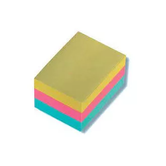 Blok samoprzylepny 51x38 mix pastelowych kolorów 3x100 ark.