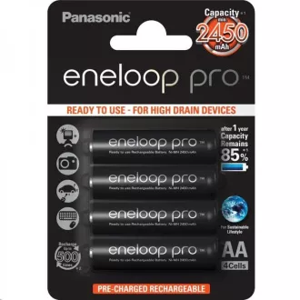 Akumulator PANASONIC eneloop Pro AA 2500mAh 1, 2V HR-3UWXB-4BP (blister 4 szt.) Akumulator PANASONIC eneloop Pro AA 2500mAh 1, 2V HR-3UWXB-4BP (blister 4 szt.)