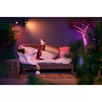 PHILIPS Lily Zewnętrzny reflektor punktowy, Hue White i color ambiance, 230V, 1x8W zintegrowana dioda LED, matowy chrom, przedłużenie (1741530P7) PHILIPS Lily Zewnętrzny reflektor punktowy, Hue White i color ambiance, 230V, 1x8W zintegrowana dioda LED, matowy chrom, przedłużenie (1741530P7)