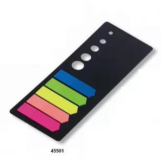 Zakładki samoprzylepne PP strzałka 12x44mm 5 kolorów neonowych 5x20 arkuszy Concorde Zakładki samoprzylepne PP strzałka 12x44mm 5 kolorów neonowych 5x20 arkuszy Concorde
