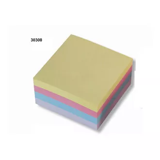 Blok samoprzylepny 76x76mm mix pastelowych kolorów 4x100 ark.