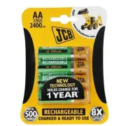 JCB RTU NiMH AA / R06, min.2400mAh, wstępnie naładowane, blister 4 szt.