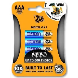 JCB OXI DIGITAL bateria alkaliczna LR03, blister 4 szt.