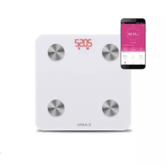 Inteligentna waga osobista UMAX Scale US20M - bluetooth, maksymalne obciążenie 150 kg Inteligentna waga osobista UMAX Scale US20M - bluetooth, maksymalne obciążenie 150 kg