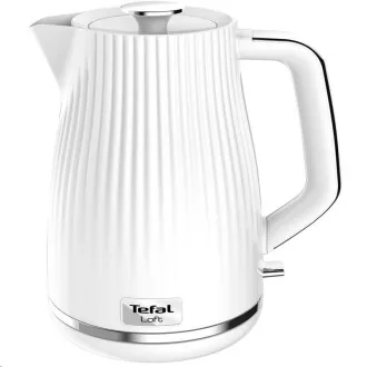 Czajnik elektryczny Tefal Loft KO250130, 2400 W, wskaźnik poziomu wody, biały Czajnik elektryczny Tefal Loft KO250130, 2400 W, wskaźnik poziomu wody, biały