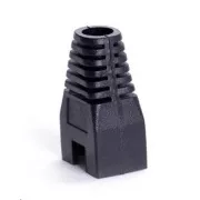 Osłona złącza RJ45, nierysująca - czarna, 100 szt.