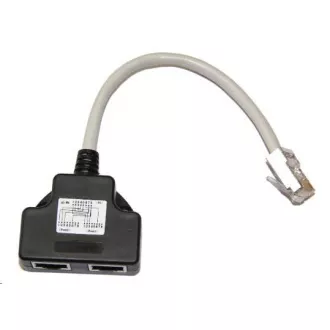 Adapter (AD-4W) rozgałęźnik RJ45, 1x8p8c/2x8p4c, PC-PC, ekranowany