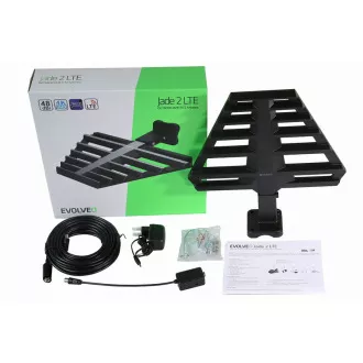 EVOLVEO Jade 2 LTE, aktywna antena zewnętrzna 48dBi DVB-T/T2, filtr LTE