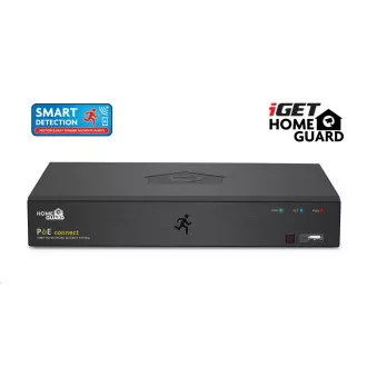 iGET HOMEGUARD HGNVK85304 System kamer PoE z inteligentną detekcją ruchu, 8-kanałowy rejestrator NVR FullHD   4x kamera zewnętrzna FullHD
