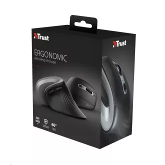 TRUST ergonomiczna mysz pionowa Verro Wireless Ergonomic Mouse, czarna TRUST ergonomiczna mysz pionowa Verro Wireless Ergonomic Mouse, czarna