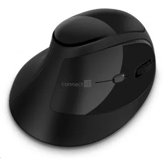 CONNECT IT FOR HEALTH ergonomiczna mysz pionowa, bezprzewodowa, czarna