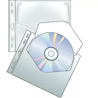 Pokrowiec na 1 płytę CD 135x155x0,4mm PP 10szt przezroczysty