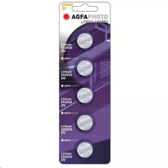 Bateria litowa guzikowa AgfaPhoto CR2016, blister 5szt
