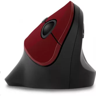 CONNECT IT FOR HEALTH ergonomiczna mysz pionowa (+ 1x baterie AA gratis), bezprzewodowa, czerwona CONNECT IT FOR HEALTH ergonomiczna mysz pionowa (+ 1x baterie AA gratis), bezprzewodowa, czerwona